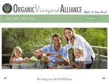 Tablet Screenshot of organicvineyardalliance.com